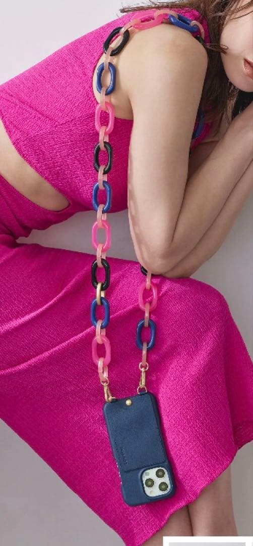 【LOUVINI】 CHIARA　NAVY-PINK ¥15,400