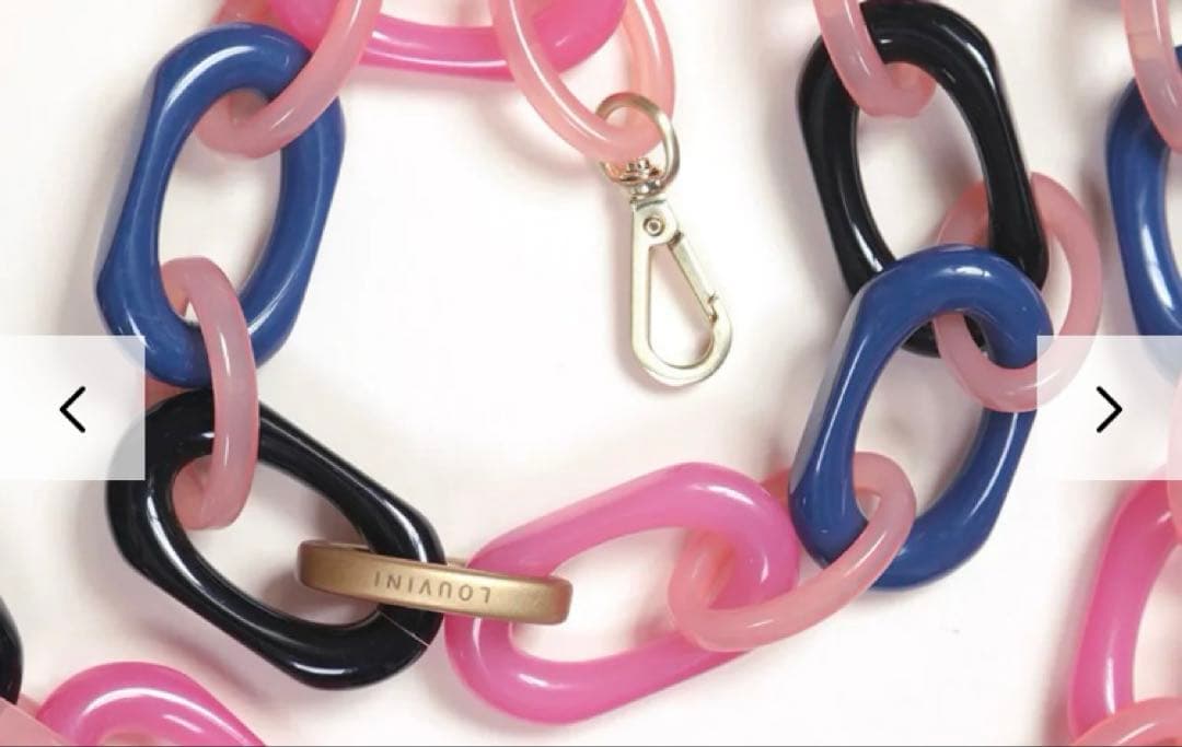 【LOUVINI】 CHIARA　NAVY-PINK ¥15,400