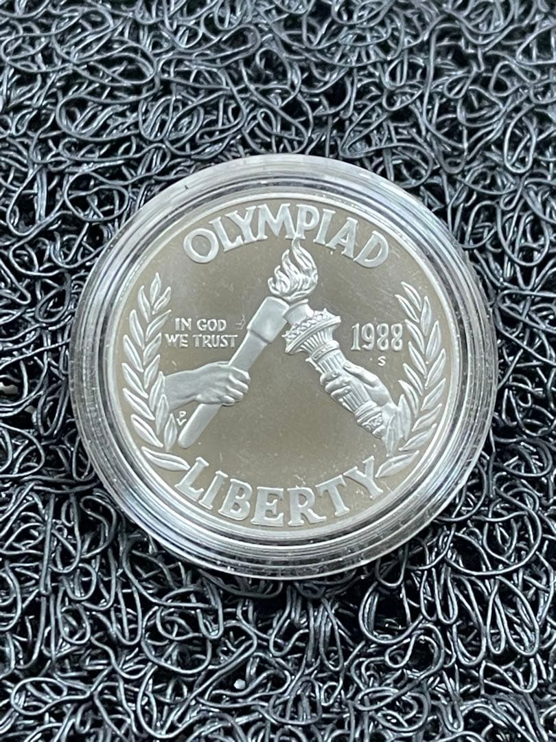 アメリカ合衆国1ドル銀貨アメリカ 1988年1ドル 銀貨 ソウルオリンピック記念