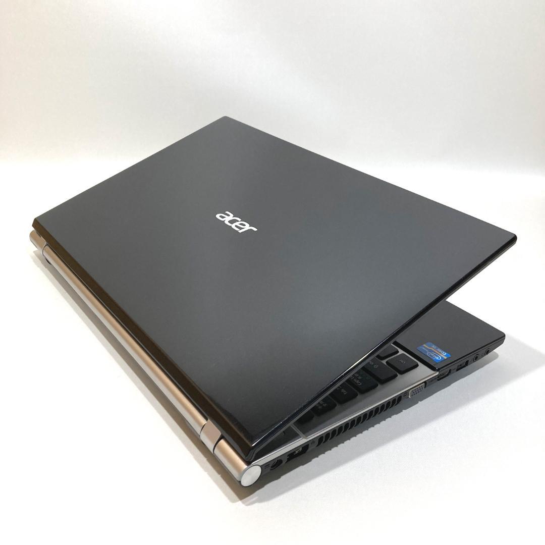 初心者✨ブルーレイ・オフィス✨黒シルバー✨すぐ使えるノートパソコン◇D420-1