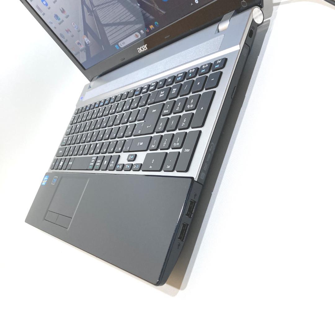 初心者✨ブルーレイ・オフィス✨黒シルバー✨すぐ使えるノートパソコン◇D420-1