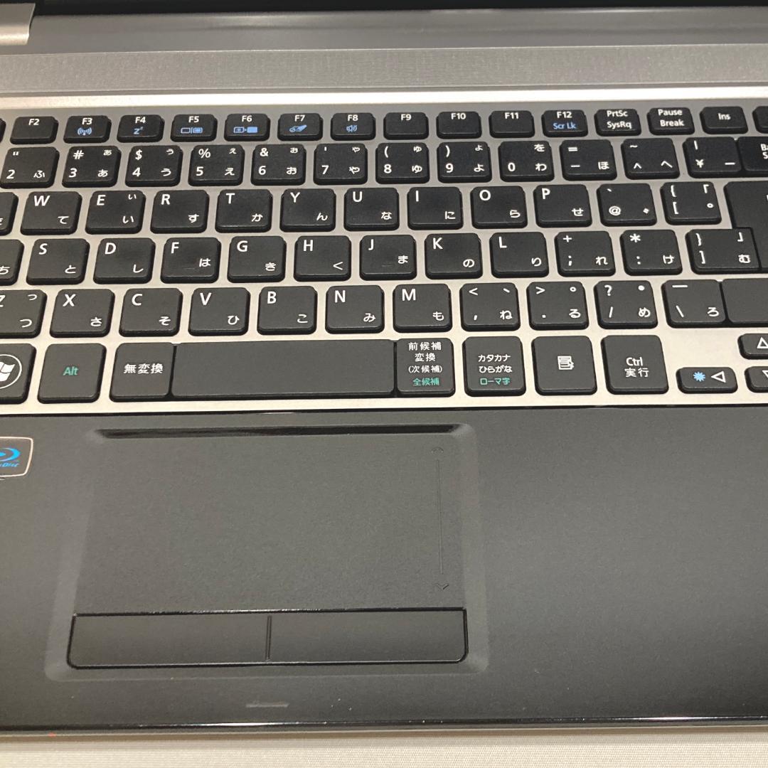 初心者✨ブルーレイ・オフィス✨黒シルバー✨すぐ使えるノートパソコン◇D420-1