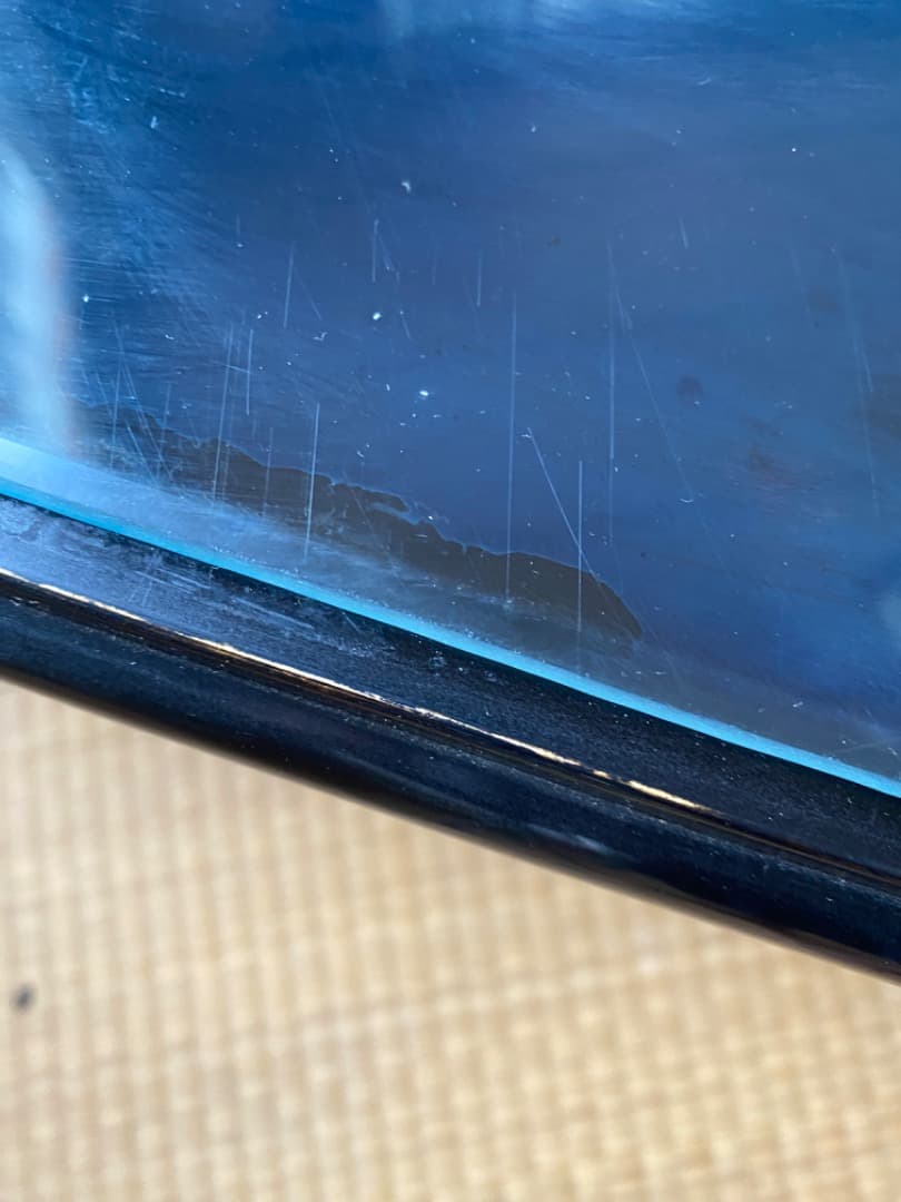 昭和レトロ ヴィンテージ　螺鈿細工 梅小鳥　木製漆塗り 座卓 センターテーブル