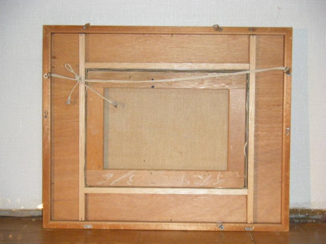 【真作】絵画　作者不詳　サイン有　油彩4号　魚　名品　T117