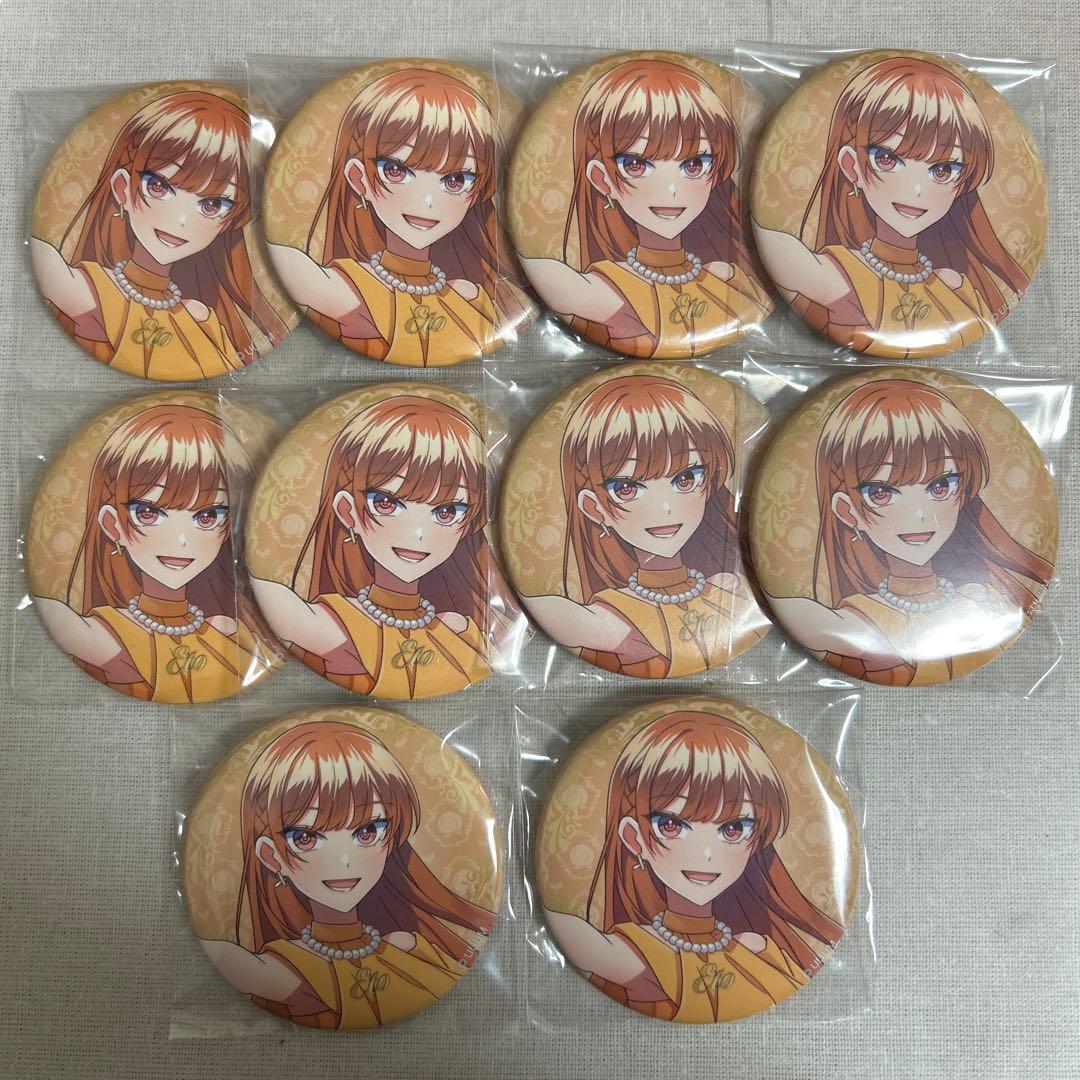 カラフルピーチ　えと　缶バッジ　ぷぴぱ　チェキ風　10個セット　からぴち