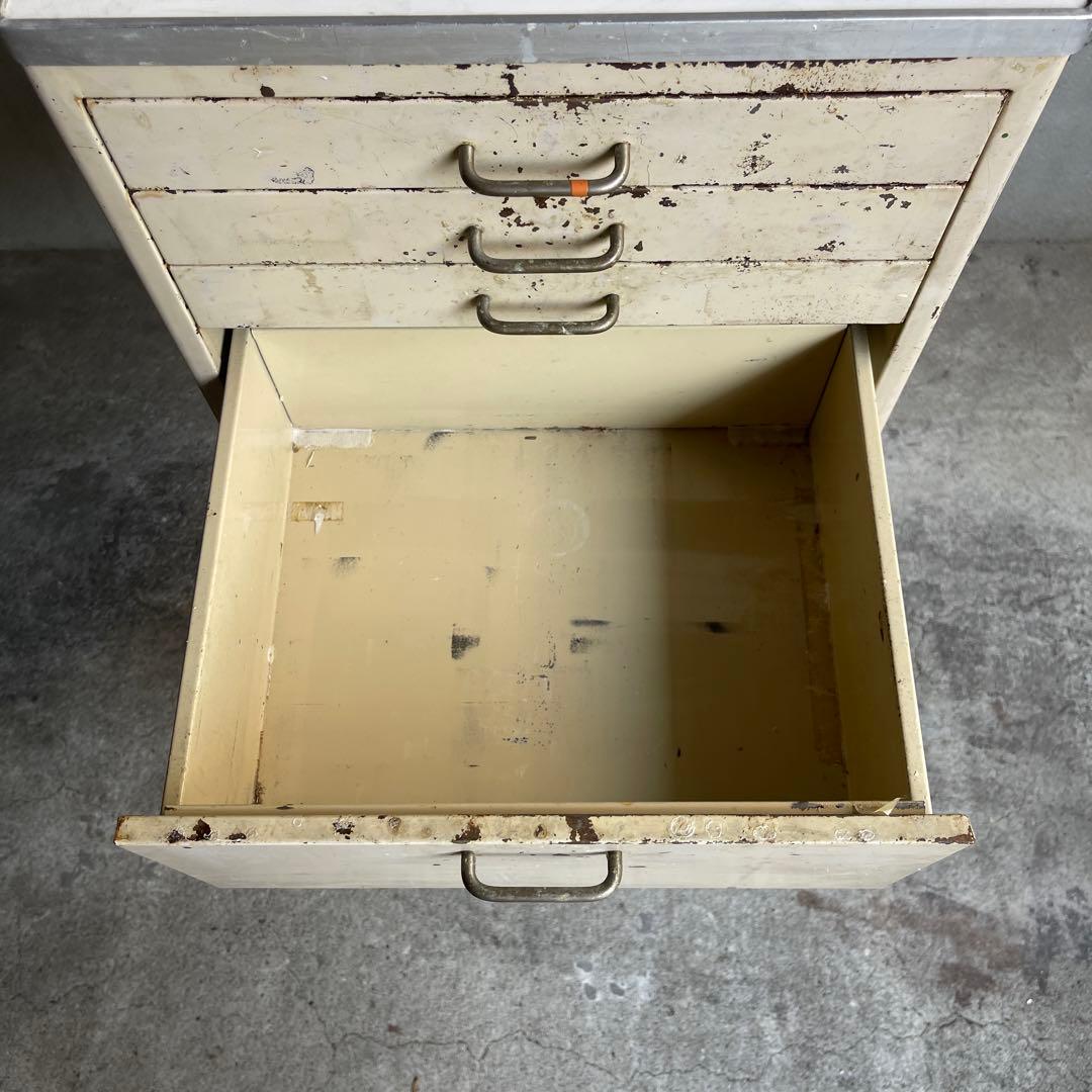 インダストリアル　ビンテージ デンタルキャビネット　工具箱　作業台