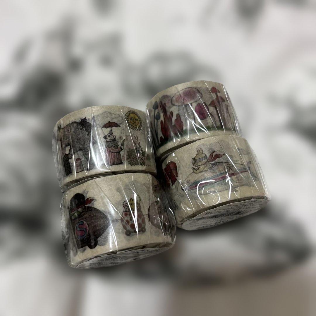 ヒグチユウコ　マスキングテープ　4巻セット(箱入り)