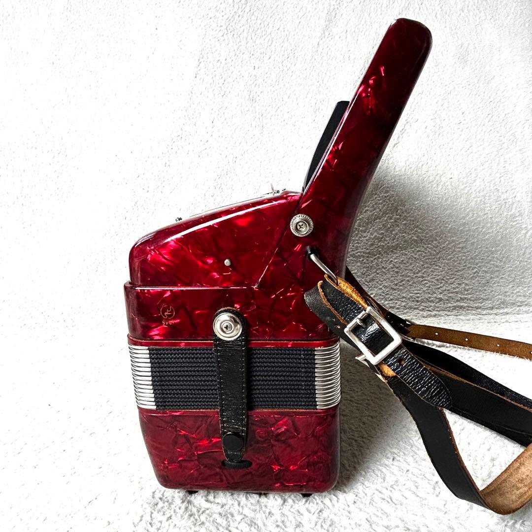 YAMAHA ヤマハ アコーディオン S-32 レッド 純正ケース付き