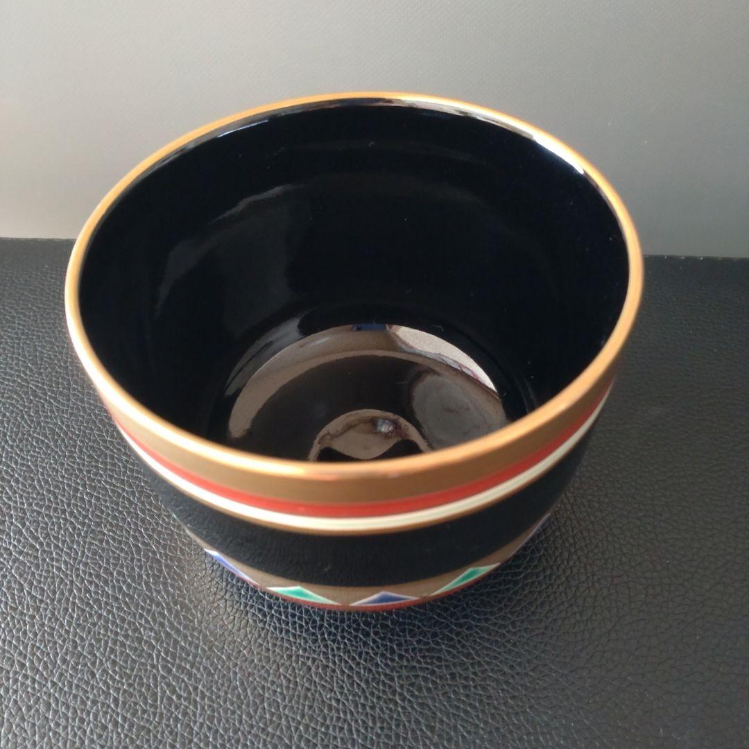 茶碗　京焼　祥堂　金彩独楽絵　抹茶碗　共箱なし　茶道具