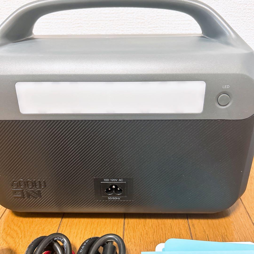 ポータブル電源大容量600w 307.2Wh 災害 ソーラーキャンプ 軽量