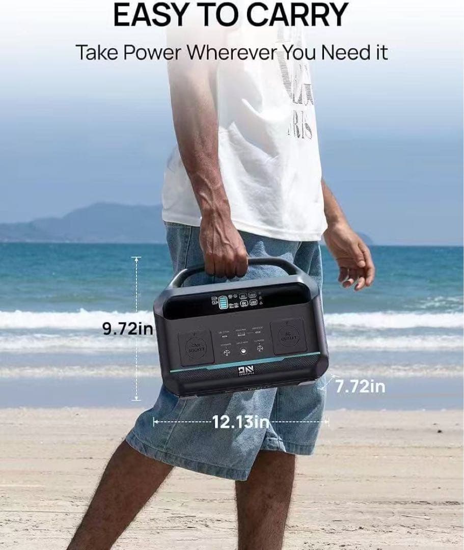 ポータブル電源大容量600w 307.2Wh 災害 ソーラーキャンプ 軽量