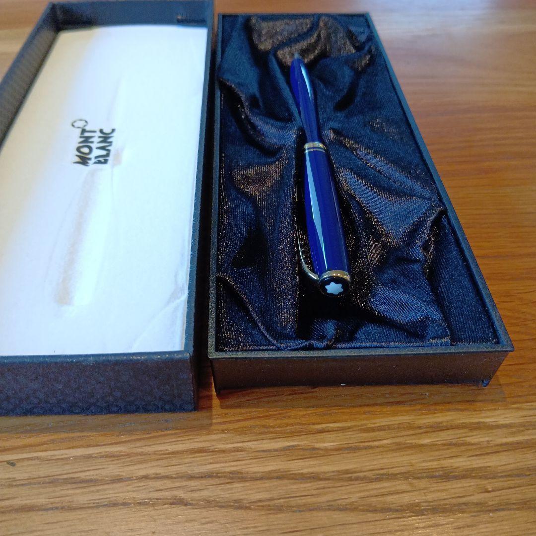 MONT BLANC 　ネイビー　 ボールペン 専用ケース付き