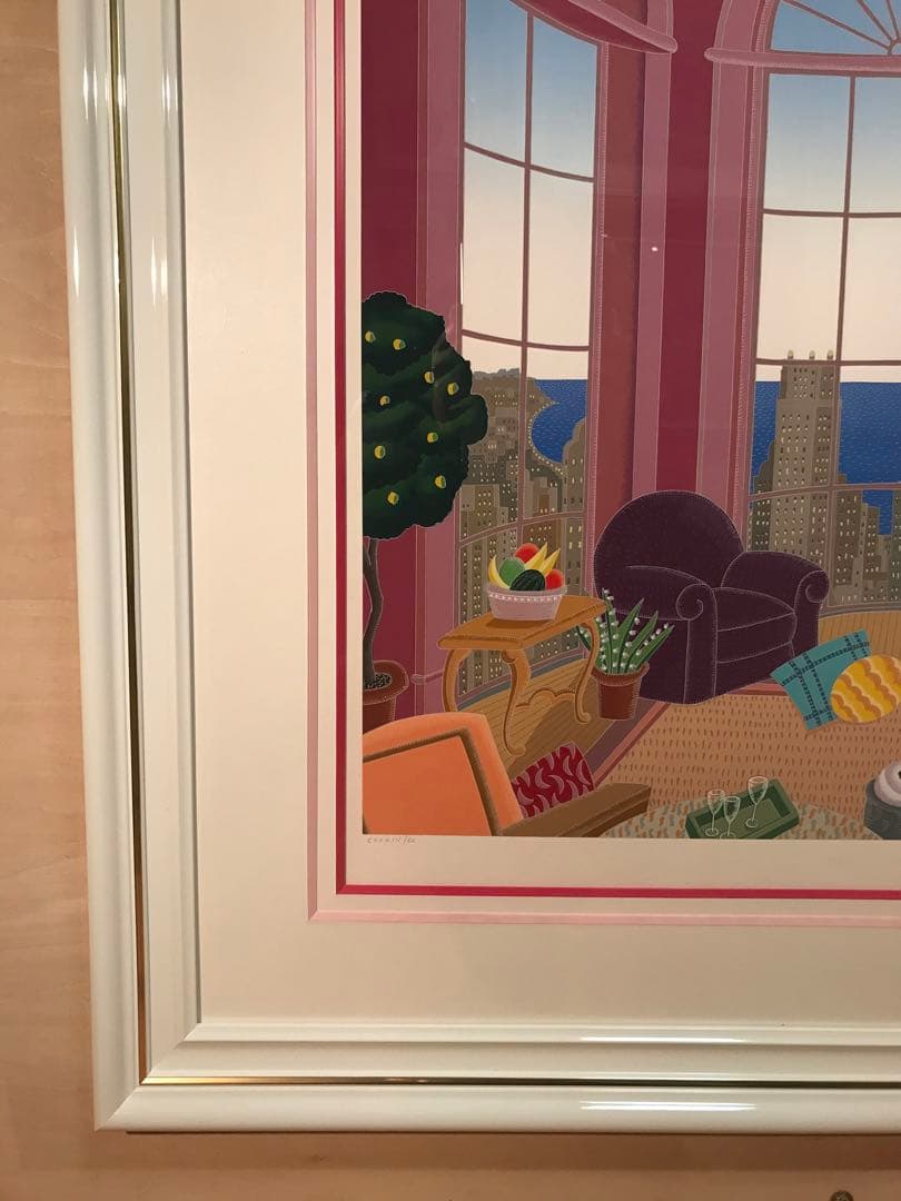 マックナイト　「シカゴイブニング」　シルクスクリーン　直筆サイン・作品保証書有り