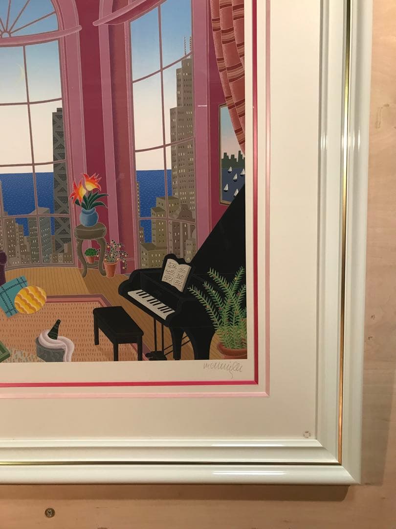 マックナイト　「シカゴイブニング」　シルクスクリーン　直筆サイン・作品保証書有り