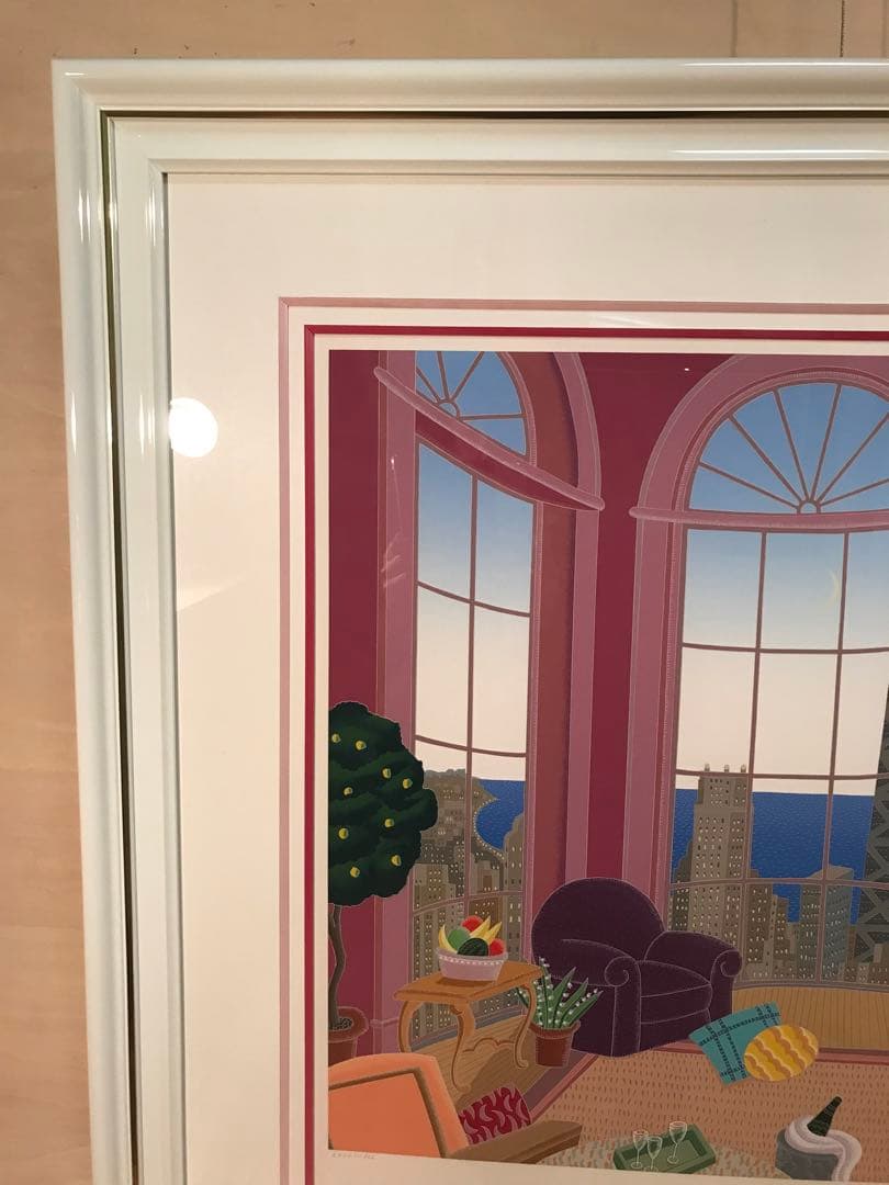 マックナイト　「シカゴイブニング」　シルクスクリーン　直筆サイン・作品保証書有り