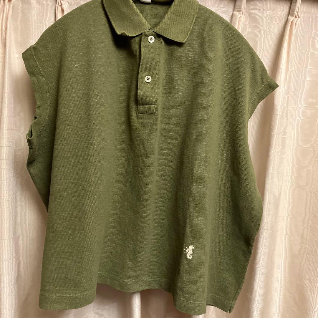 ４５Ｒ　ジンバブエコットンポロシャツ　カーキ