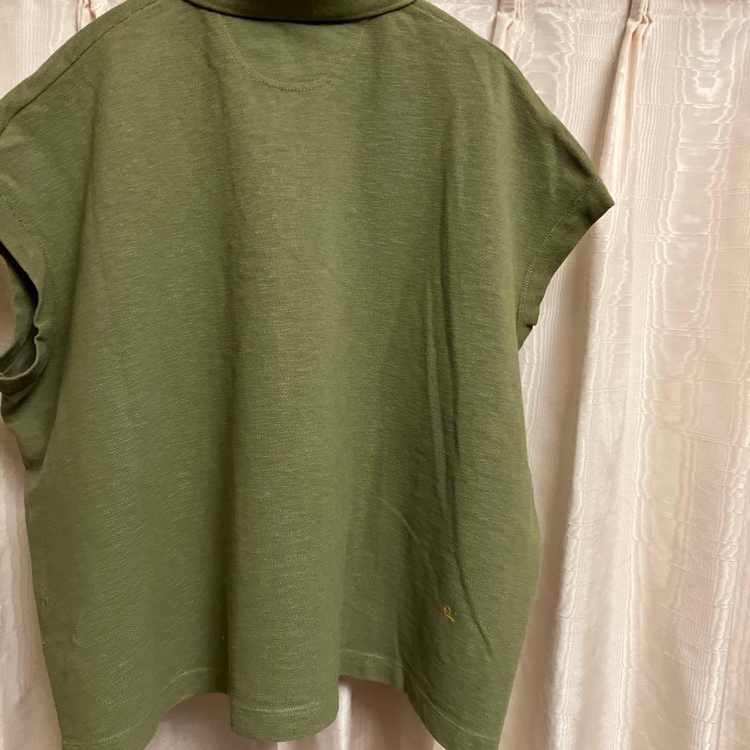 ４５Ｒ　ジンバブエコットンポロシャツ　カーキ