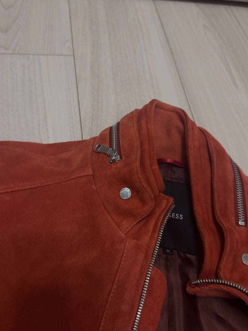 LOVELESS オレンジ スエード シングルライダースジャケットM