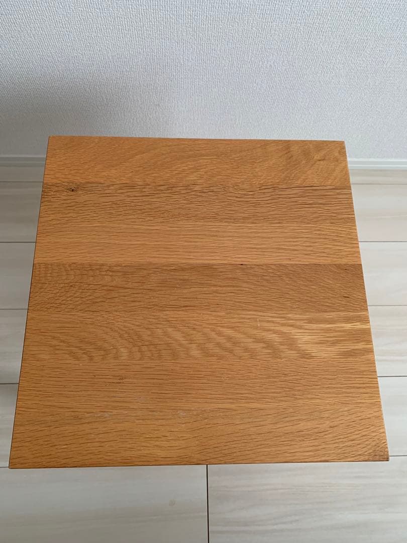 無印良品　木製　サイドテーブルベンチ　オーク材