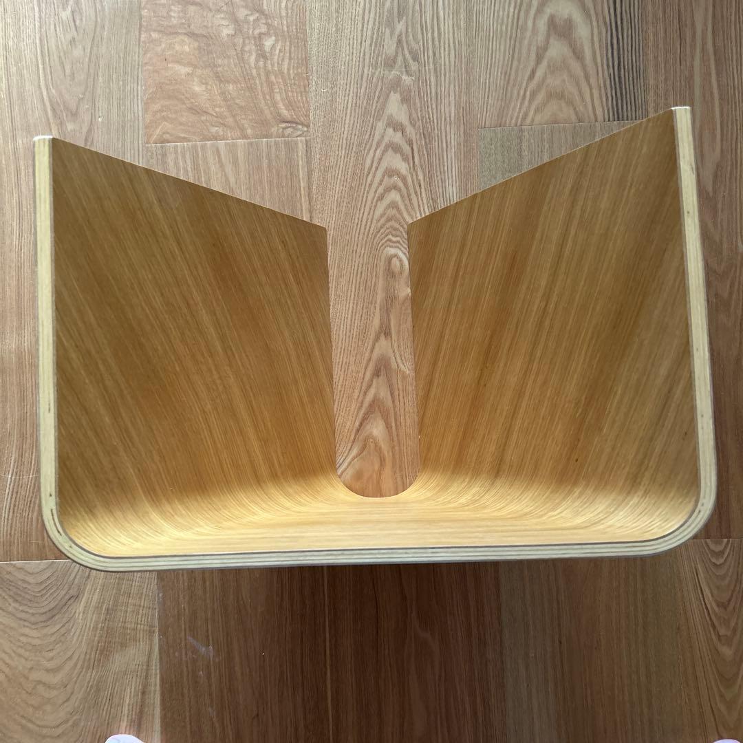 無印良品　重なるテーブルベンチ　オーク材　成形合板　廃盤　入手困難