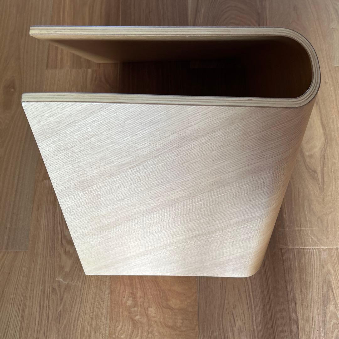 無印良品　重なるテーブルベンチ　オーク材　成形合板　廃盤　入手困難