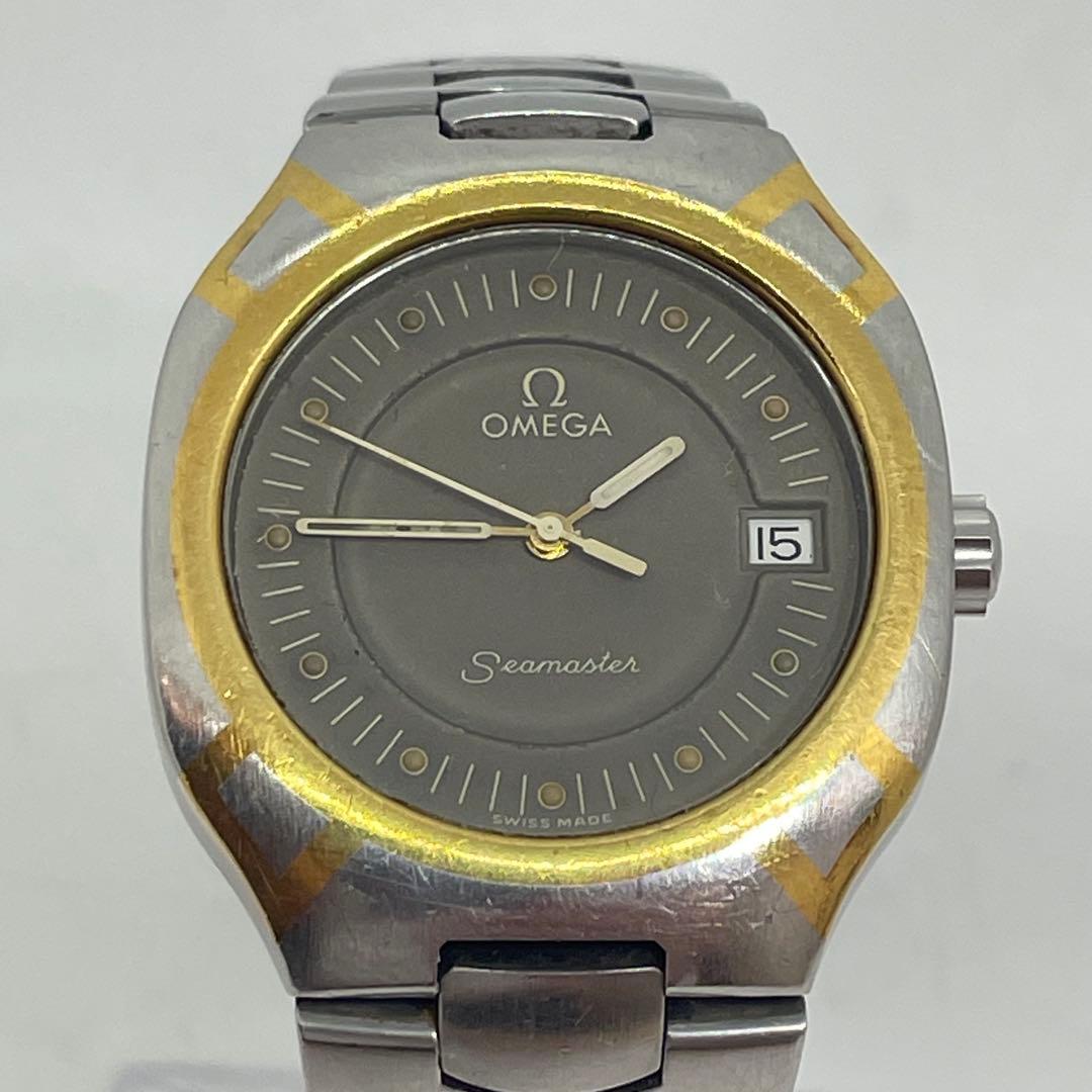 【ジャンク】オメガ シーマスター ポラリス SS/K18 クオーツ
