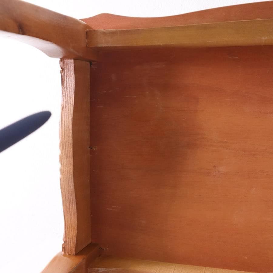 イタリア製クラシカル家具 象嵌細工 猫脚 ネストテーブル 大 幅56cm