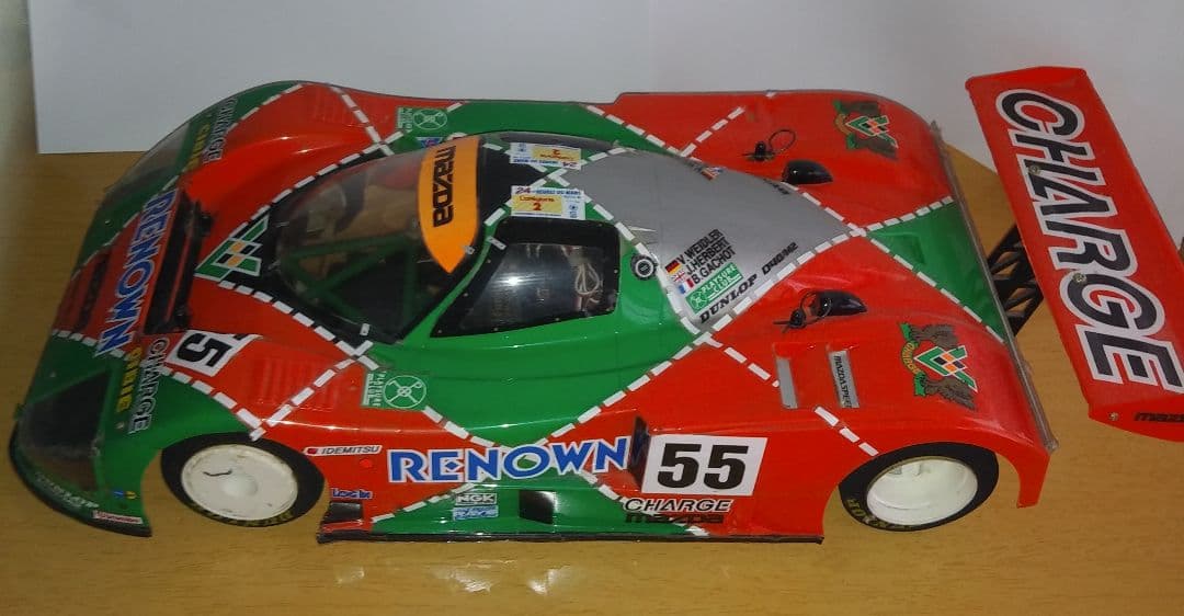 タミヤ 1/10 Cカーシャーシ　マツダ 787B 1/10　メカ付き　当時物