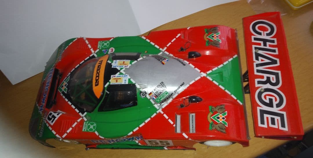 タミヤ 1/10 Cカーシャーシ　マツダ 787B 1/10　メカ付き　当時物