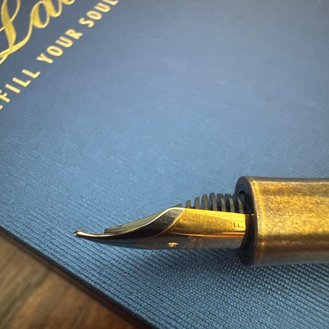 ラバン 万年筆 細字 F LABANアンティークII レッド ゴールド