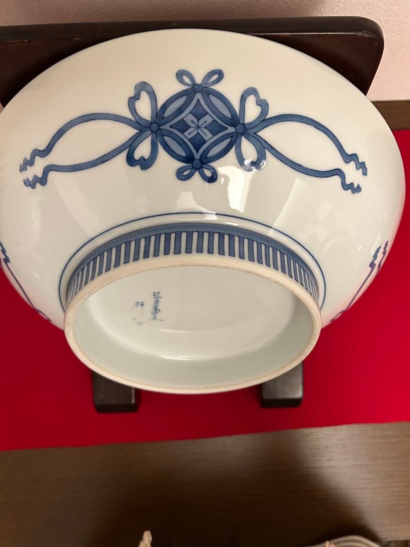 伊万里焼　色絵三瓢箪文様皿 高台大皿