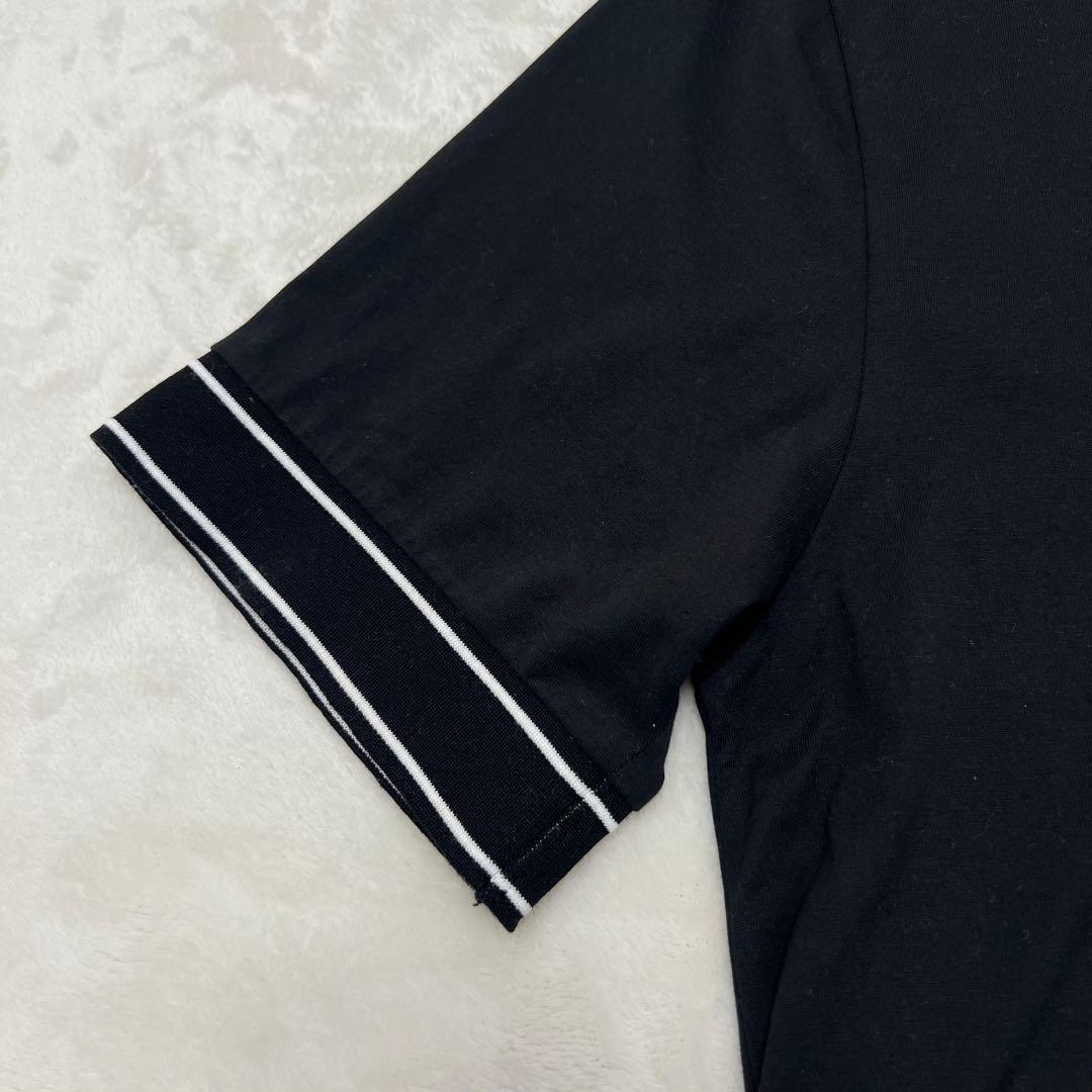 【極美品】FENDIフェンディモックネック ロゴTシャツ　L ブラック目黒蓮着用