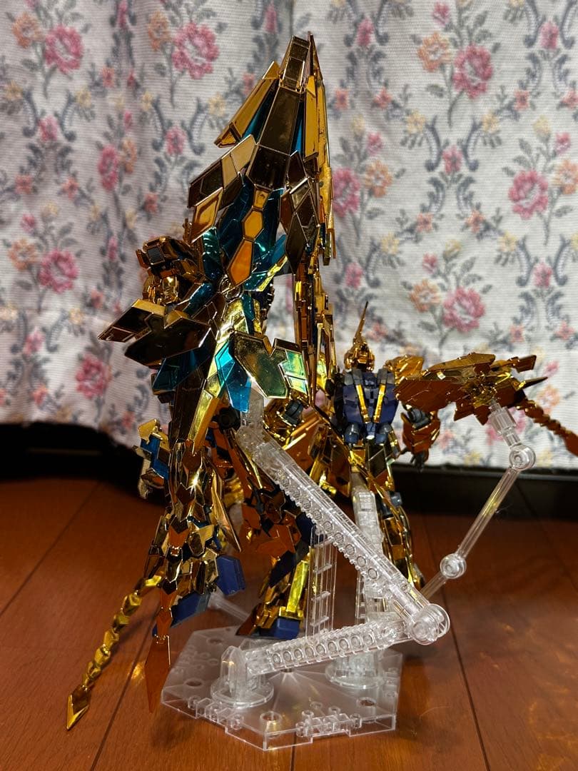 HG ガンプラ フェネクス ユニコーンモード デストロイモード(ゴールドメッキ)