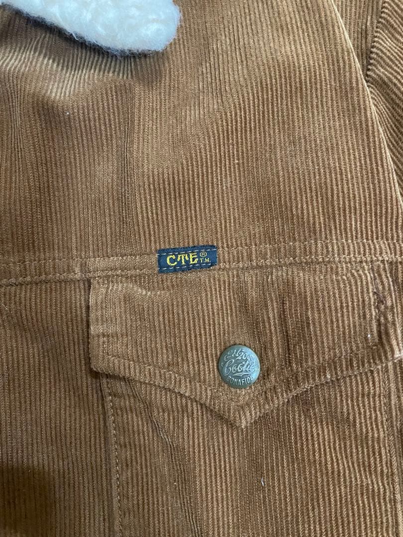 COOTIE コーデュロイボアジャケット　キャメルブラウン　Lサイズ
