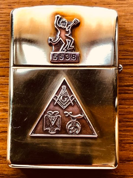 最愛の悪魔★デビル★フリーメイソン★シユライナー双頭鷲★ゴールド真鍮ブラス製