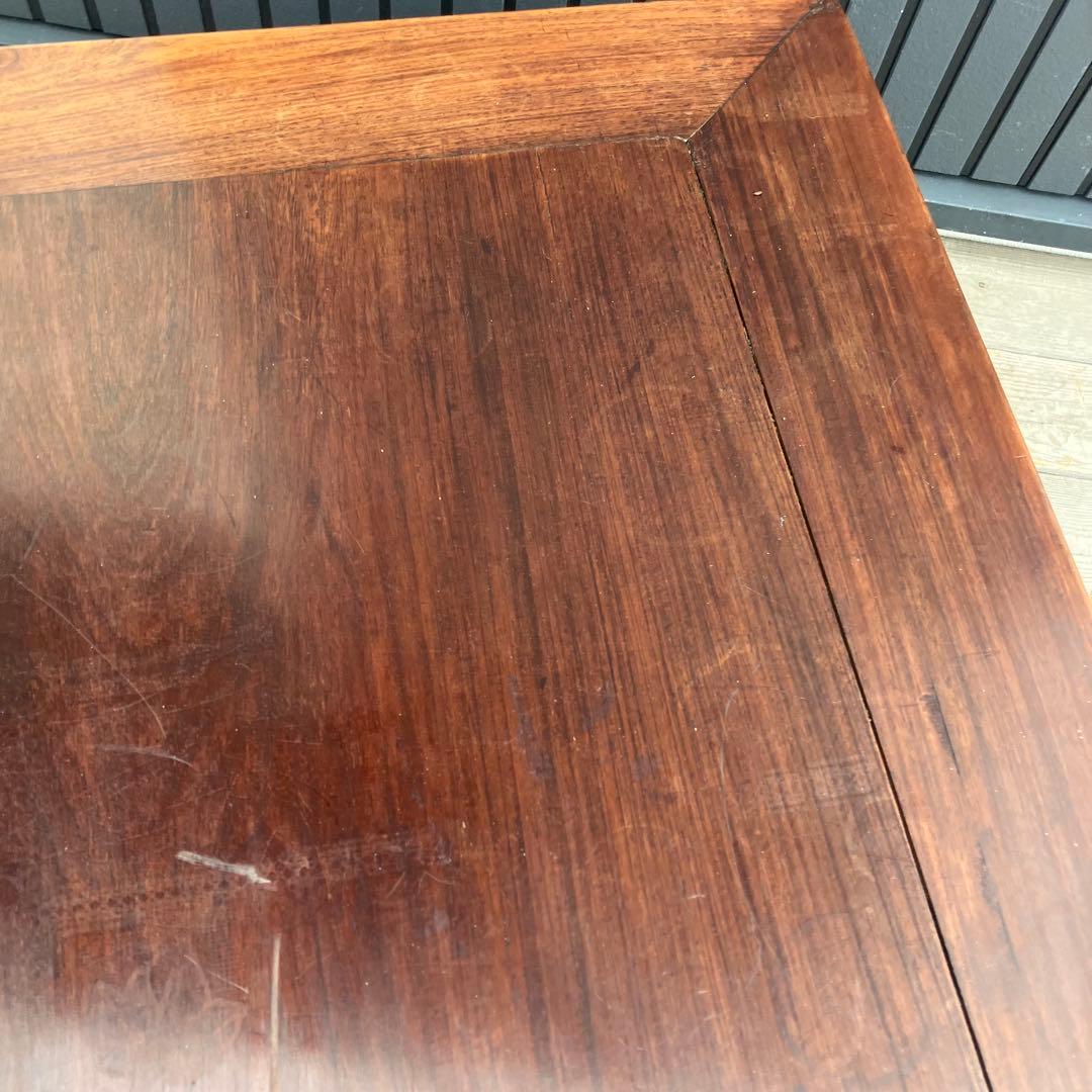 昭和レトロ 銘木 木製彫刻 座卓 ちゃぶ台 センターテーブル 古家具 古民家