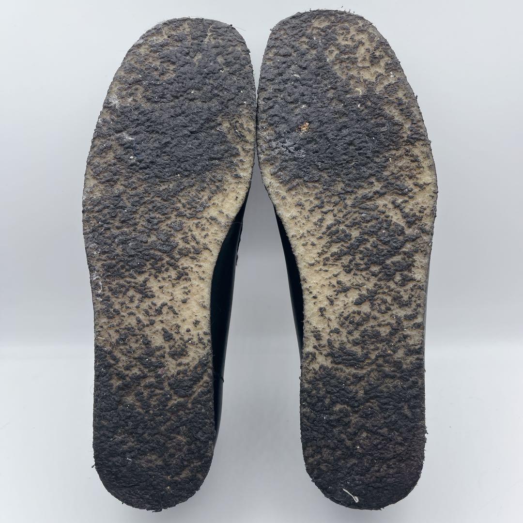 訳アリ美品 クラークスオリジナルズ ワラビー レザー 黒 25.5cm