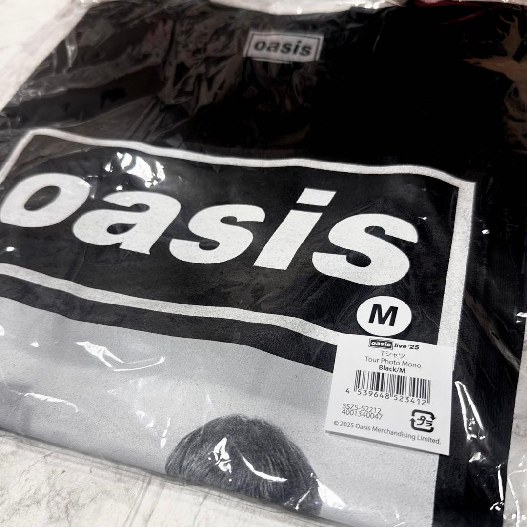 Oasis Live'25 Tシャツ Tour Photo Mono モノクロ