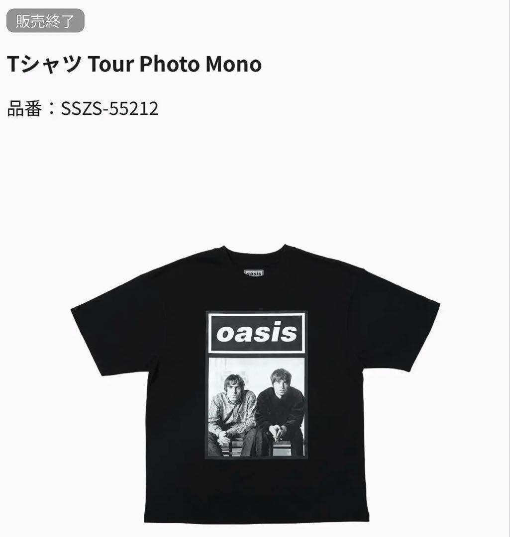 Oasis Live'25 Tシャツ Tour Photo Mono モノクロ