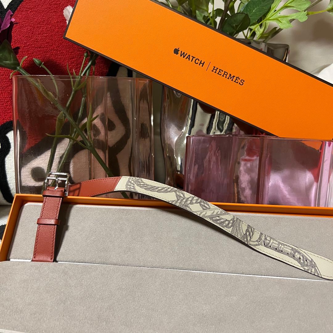 ほぼ新品　エルメス Watch ドゥブルトゥール ストラップ 二重巻レザー