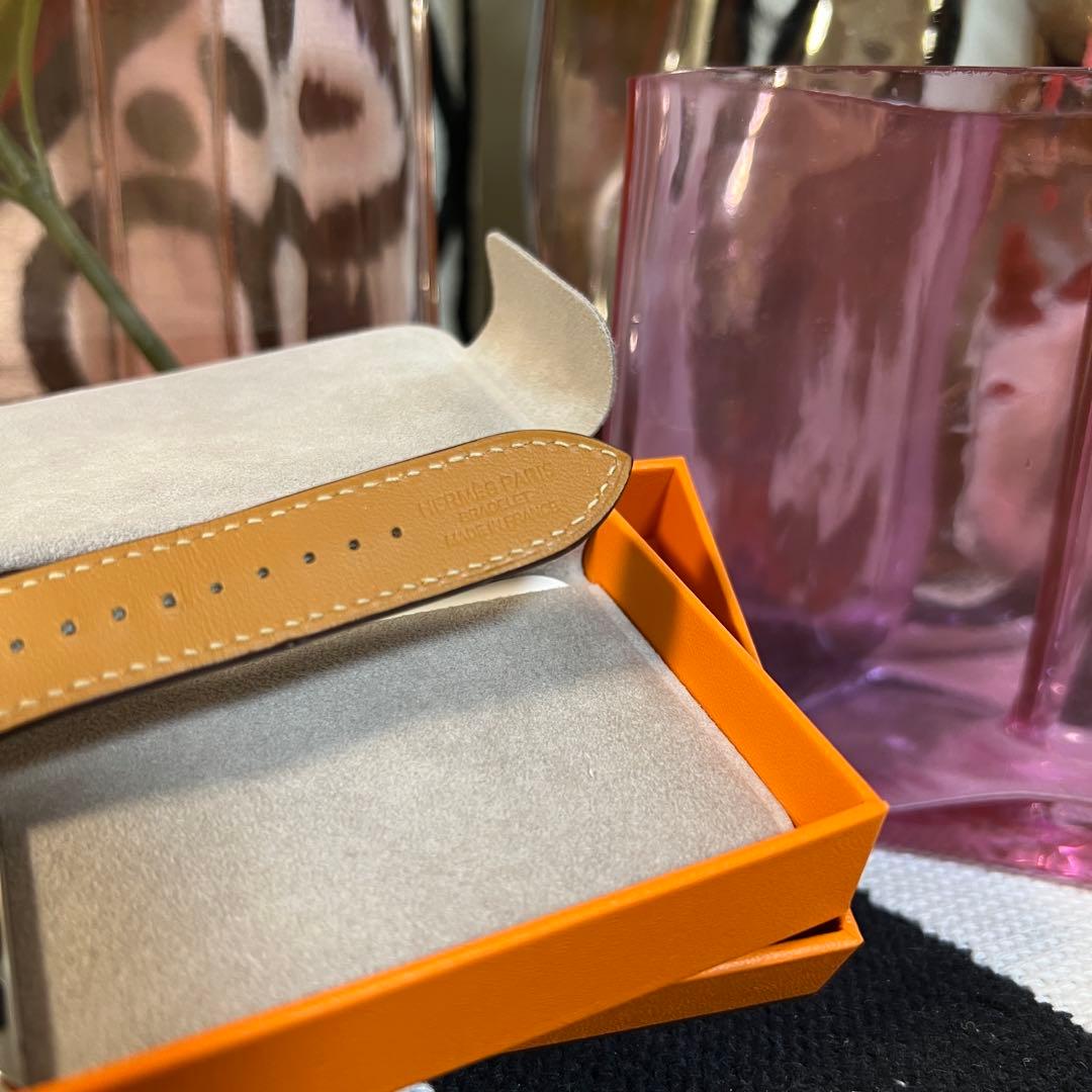 ほぼ新品　エルメス Watch ドゥブルトゥール ストラップ 二重巻レザー
