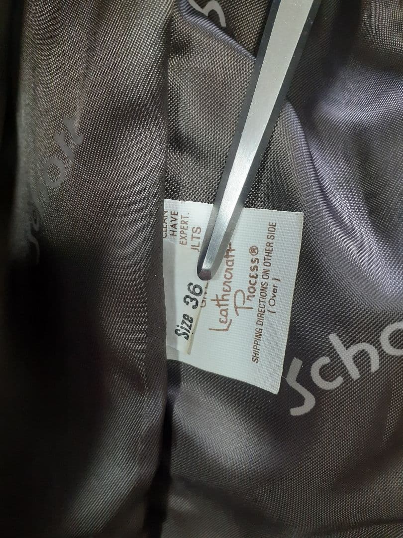 希少 schott レザー ライダースジャケット 赤茶 641EVS 36