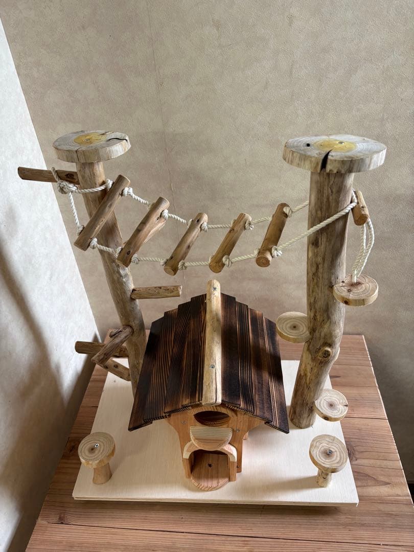 インコ止まり木 流木バードアスレチック