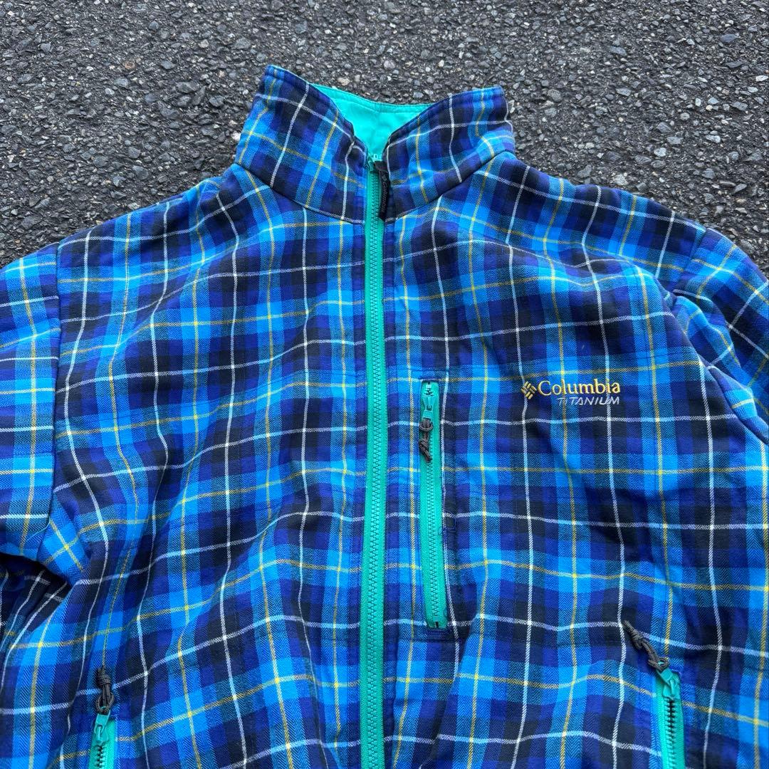 90's コロンビア リバーシブル チェック ジャケット アーカイブ テック