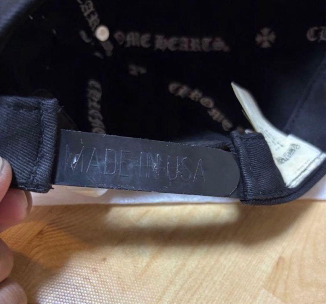 【国内正規品】クロムハーツキャップ　バーティカルロゴ　正規品　ブラック