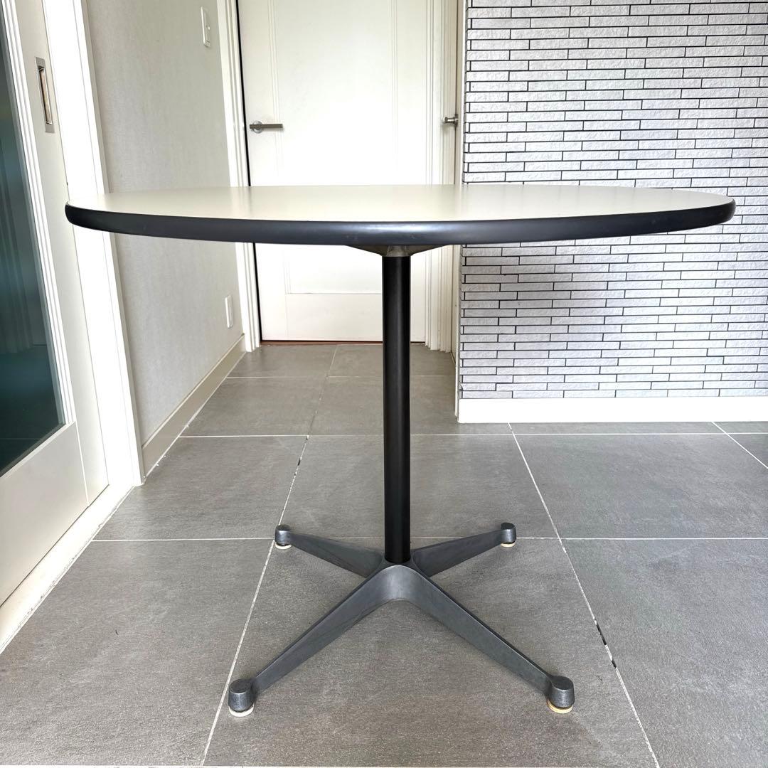 むうハーマンミラー コントラクトベーステーブル 天板直径90cm