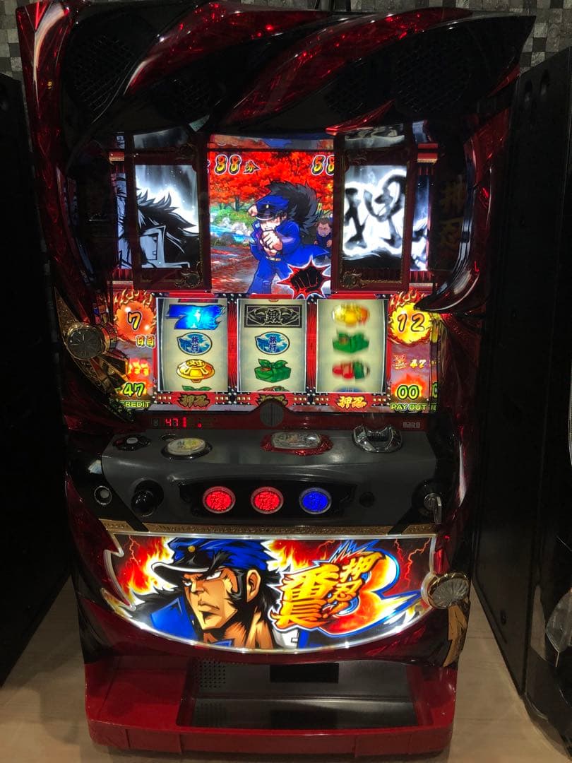 押忍番長3 スロット 実機 動作、外見良好