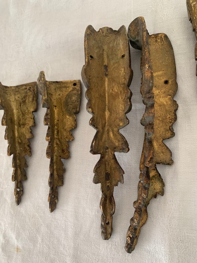 フランスアンティーク　装飾パーツ　金属製　まとめ売り　ブロカント