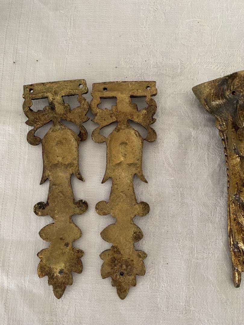 フランスアンティーク　装飾パーツ　金属製　まとめ売り　ブロカント