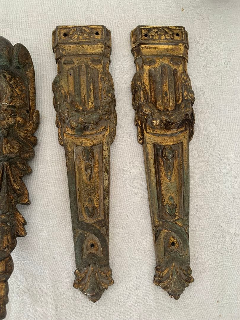 フランスアンティーク　装飾パーツ　金属製　まとめ売り　ブロカント